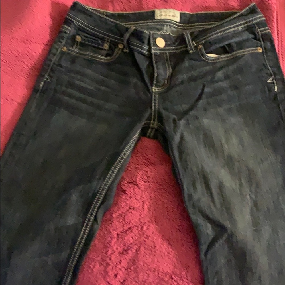 Aeropostale dark jeans size 7/8 Long